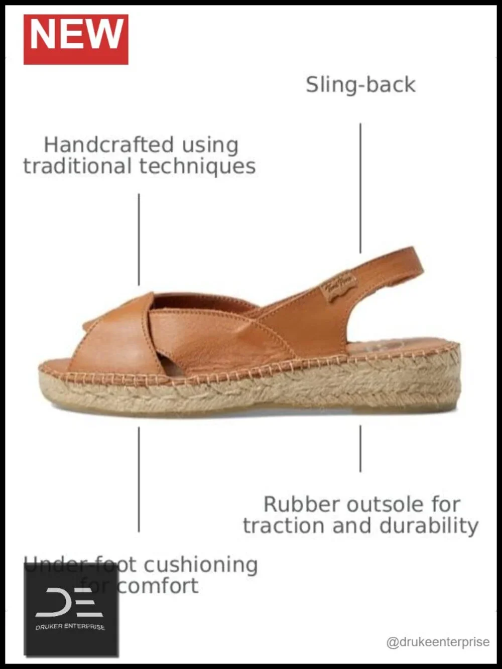 Espadrille Wedge Sandal Slip On Slingback Cushioned